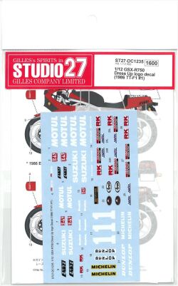 DC1235 1/12 GSX-R750 Dress Up logo decal (H社1/12対応）