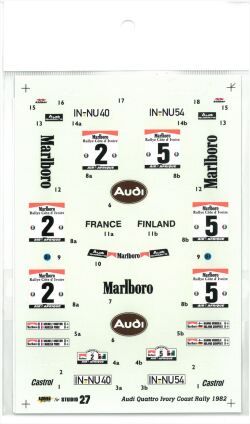 DC270	1/24 Audi Quattro "Marlboro" WRC 1982	1982