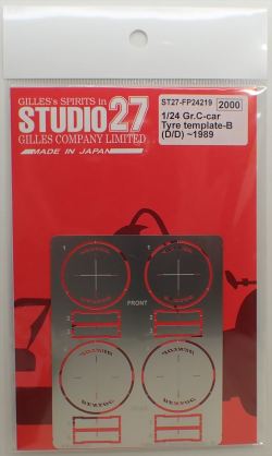 FP24219 1/24 Gr.C-car Tyre template-B (D/D)