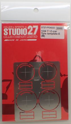 FP24222 1/24 Gr.C-car Tyre template-E (M)