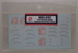 HD04-0167 1/24 TOYOTA TS050 SupplementDecal FOR T(24349)　Hobbydesign