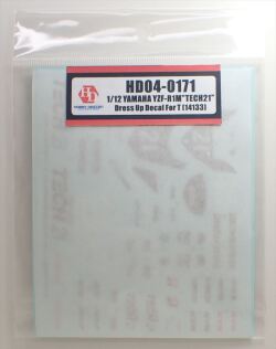 HD04-0171  1/12　YAMAHA YZR-R1M "TECH21" Dress Up Decal ForTAMIYA14133　HASEGAWA 　 Hobbydesign