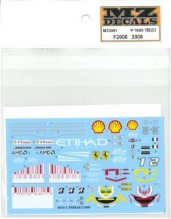 MZ0001 F2008  2008   1680  （K社ミニッツ対応）