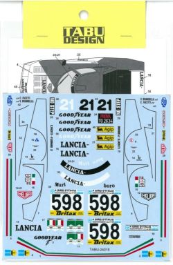 TABU24018 1/24　Stratos Turbo”Giro d"Italia 1976　#598 (T社1/24対応）