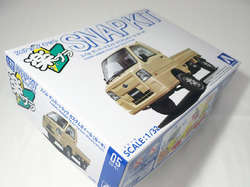 1/32 スバル サンバー トラック カスタムホイール カーキ アオシマ 楽プラ スナップキット No.05CU-KI