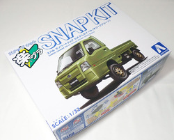 1/32 スバル サンバー トラック カスタムホイール オリーブグリーン アオシマ 楽プラ スナップキット No.05CU-OG