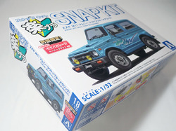 1/32 スズキ JA11 ジムニー　トリトンブルーメタリック アオシマ 楽プラ スナップキット No.18-TB