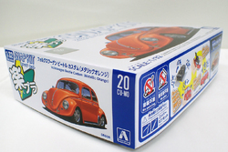 1/32 フォルクスワーゲン ビートル カスタム メタリックオレンジ アオシマ 楽プラ スナップキット No20CU-MO