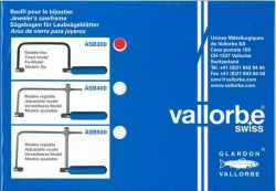 bp973　バローべ Vallorbe　糸鋸フレーム　固定式　深さ75mm (ABS300）