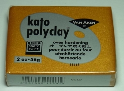 bp1047 オーブン樹脂粘土 ケイトポリクレイ  メタリックゴールド Poly Clay