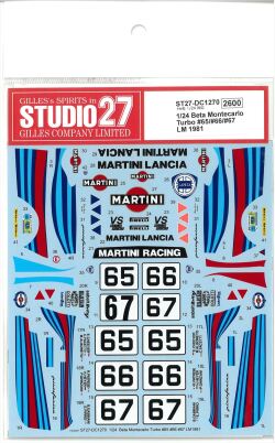 DC1270 1/24 Beta Montecarlo Turbo #65 #66 #67 LM1981(He社対応）