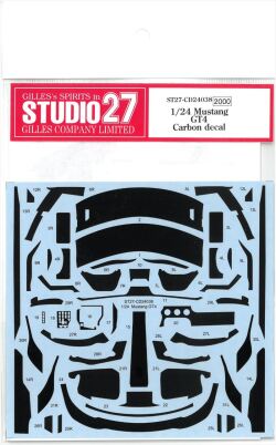 CD24038 1/24 Mustang GT4 Carbon decal　(T社FORD　MUSRANG GT4対応）