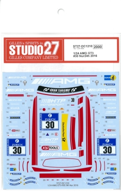 DC1210 1/24 AMG GT3 #30 Nur24h 2016 (T社1/24対応）