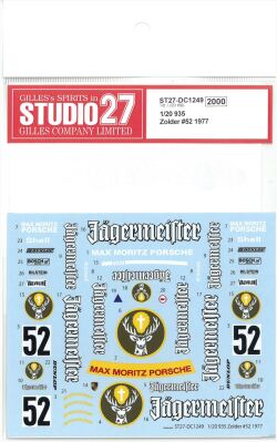 DC1249 1/20 935 Zolder #52 1977 (T社1/20 935対応）