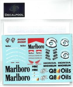 DP001　1/12  Honda NSR500 Marlboro #6 M. Biaggi Japan G.P. '98 (DECAL POOL)