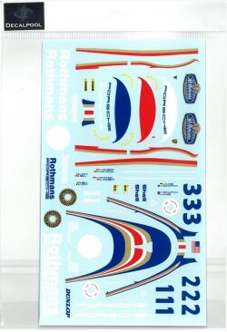 DP059  1/24 Porsche 956 Rothmans '82 LeMans  (DECAL POOL)