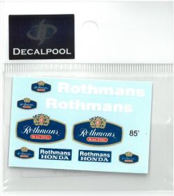 DP078 1/12 Honda NSR500 "Rothmans" logo F. Spencer WGP '85 Option (DECAL POOL)