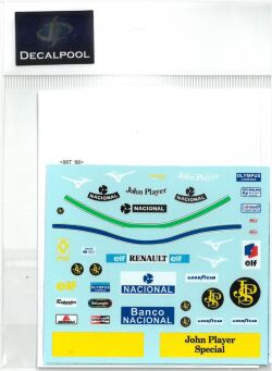 DP132 1/12 Lotus 98T JPS A. Senna Decal for Figure (DECAL POOL)