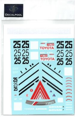 DP163  1/24 Toyota Levin AE92 ADVAN Gr. A '1990 for Beemax  (DECAL POOL)