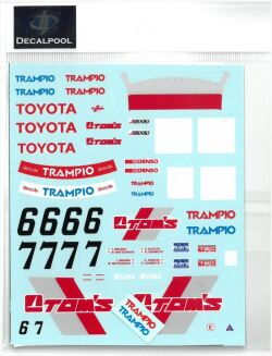 DP223  1/24 Toyota Levin AE92 TOM'S Gr. A '1992 for Beemax (DECAL POOL)