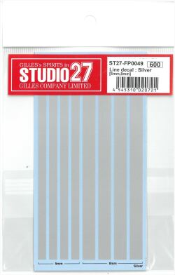 FP0049 Line decale (5mm,8mm):Silver