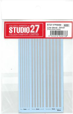 FP0050 Line decale (1mm.2mm,3mm)):Silver