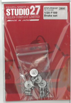 FP20187 1/20 F189 Brake set (T社1/20対応）　STUDIO27　