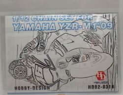 HD02-0318 1/12 Chain Set For Yamaha YZR-M1"09 For T （PE+Metal parts+Resin）