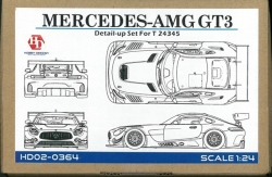 hd02-0364 1/24 メルセデス AMG GT3 ディティールアップセット (タミヤ対応)