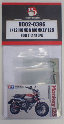 HD02-0396  1/12 Honda Monkey 125 For Tamiya 14134（PE+Resin+Metal parts） Hobby Design