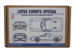 HD02-0411 1/24 Lotus Europa Special  Detail-up Set For Tamiya 24358（PE+Metal parts+Resin+Metal Logo）