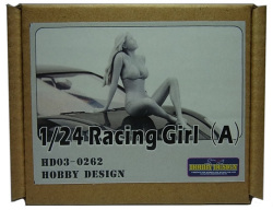 HD03-0262 1/24 レーシングガールフィギュア(A)　Racing Girls　Hobbydesign