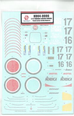 hd04-0086  1/12 Yamaha YZR500(OW98) Team Lucky-Strike Roberts　Hobby Design