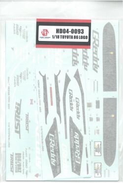 hd04-0093  1/18 Toyota 86  Logo　Hobby Design