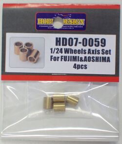 HD07-0059 1/24 Wheels Axis Set For FUJIMI&AOSHIMA     Hobby Design