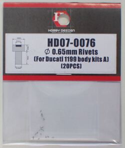 HD07-0076  0.65mm Rivets（For Ducati 1199 body kits A）     Hobby Design