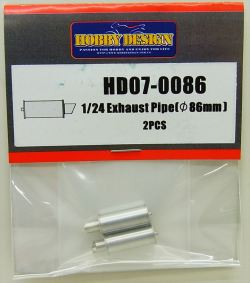 HD07-0086 1/24 Exhaust Exhaust Plpet (Φ86ｍｍ）２PCS【HOBBY　DESIGN】