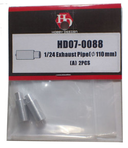 HD07-0088 1/24Exhaust Pipe φ110mm A(2PCS) 【HOBBY　DESIGN】