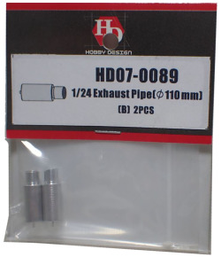 HD07-0089 1/24Exhaust Pipe φ110mm B(2PCS) 【HOBBY　DESIGN】