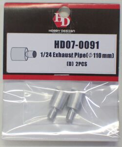 HD07-0091  1/24 Exhaust pipe（φ110mm）D     Hobby Design