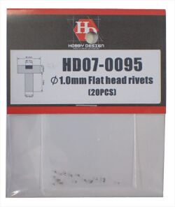 HD07-0095 φ1.0mm Flat head rivets (20pcs)