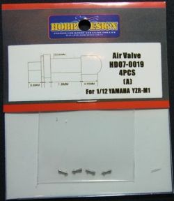 HD07-0019 1/12 Alr Valve 4pcs (A) For1/12YAMAHA YZR-M1 【HOBBY　DESIGN】