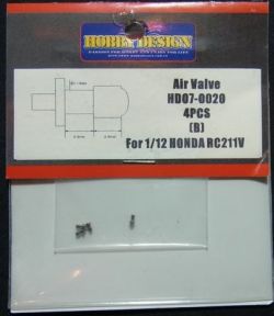 HD07-0020 1/12 Alr Valve 4pcs (B) For1/12HONDA RC211V 【HOBBY　DESIGN】