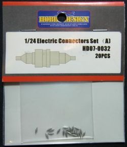 HD07-0032 1/24 Electrlc Connectors Set(a) 20pcs 【HOBBY　DESIGN】