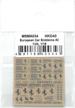 MSMA034  Ferrari Metal emblems (1/18, 1/24)