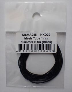 msma045	Mesh Tube 1mm   diameter x 1m (Black)　 (MSMcreation)