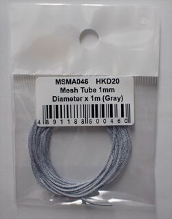 msma046	Mesh Tube 1.0mm   diameter x 1m (Gray)　 (MSMcreation)