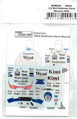 msmd046 1/20 K.Raikkonen Decal "McLaren" (MSMcreation)