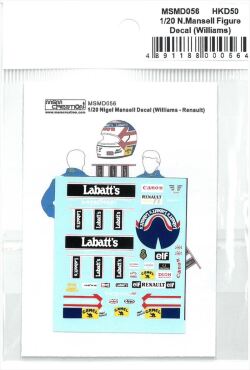 msmd056 1/20 N.Mansell Decal (Williams)　 (MSMcreation)