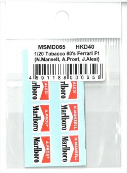 msmd065 1/20 Marlboro for early 90's Ferrari F1 (N.Mansell, A.Prost, J.Alesi) (MSMcreation)